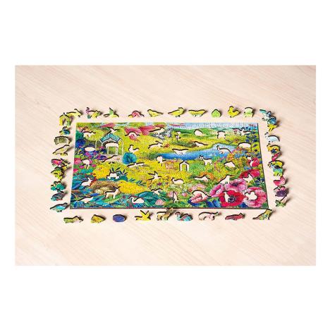 Wildlife Garden Wooden 500pc Jigsaw Puzzle Extra Image 2